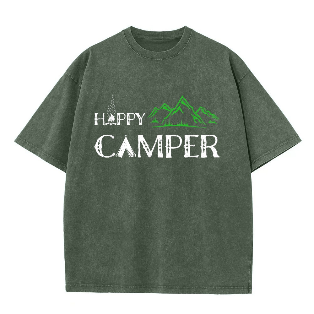 Summer Clothing Women Canada - เสื้อยืด Happy Camper Camping สำหรับผู้ชาย ผู้หญิง