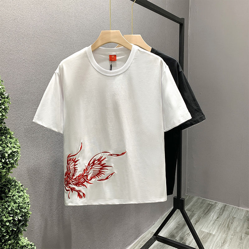 ปักท็อปสีขาว 100 ℅   ผ้าฝ้ายTเ - Summer Clothing Wholesale บทวิจารณ์และราคา