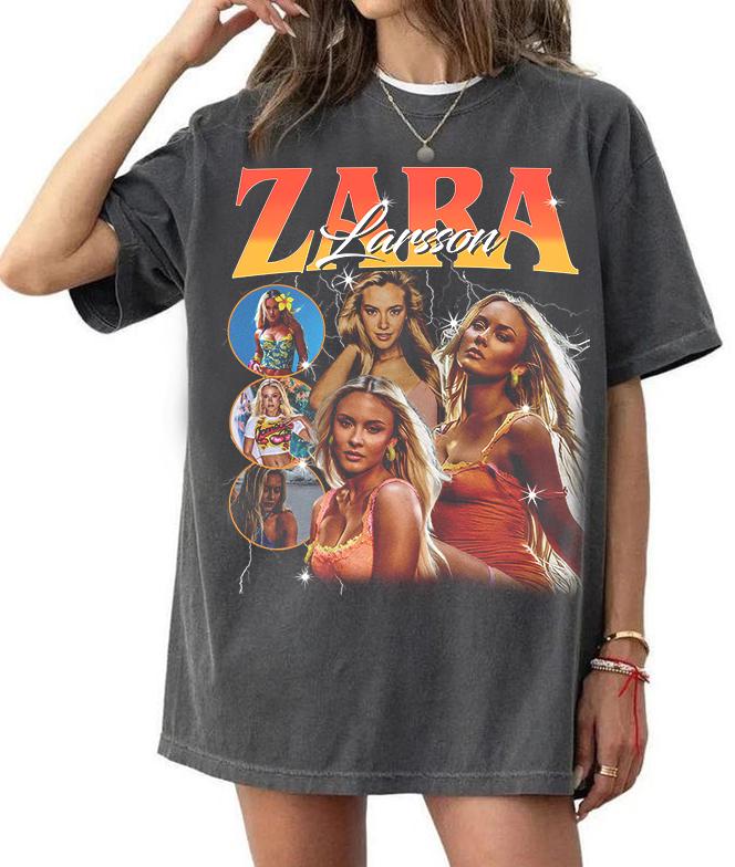เสื้อยืดลายเรโทรของซาร่า ลาร์ส - Summer Zara บทวิจารณ์และราคา