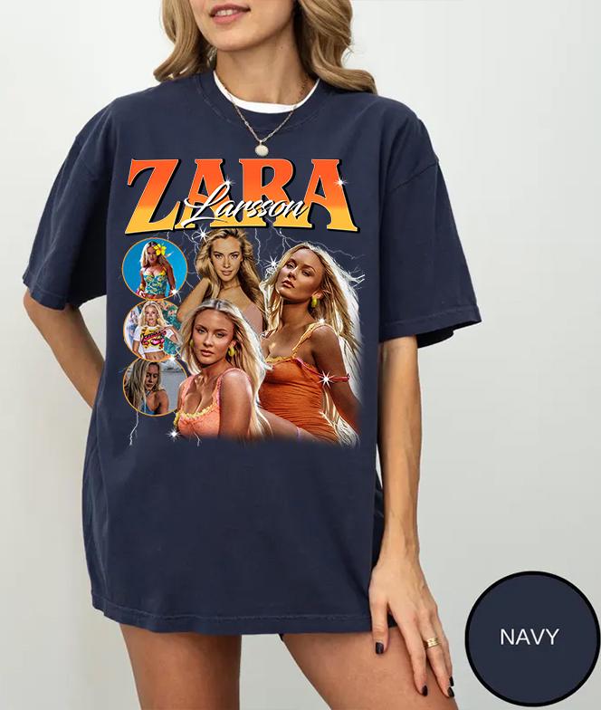 เสื้อยืดลายเรโทรของซาร่า ลาร์ส - Summer Zara บทวิจารณ์และราคา