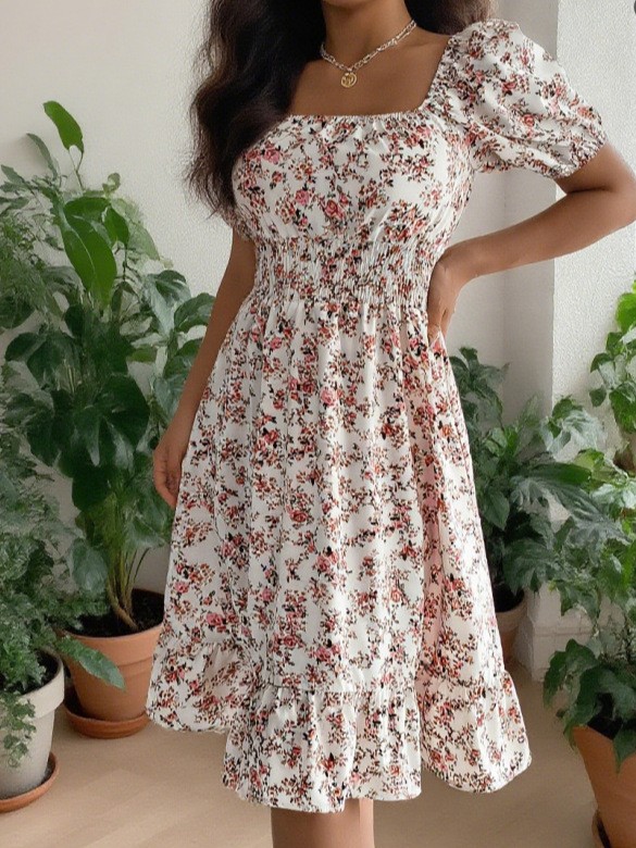 ชุดเดรสผู้หญิงทรงเอ สไตล์ฤดูร้ - Summer Clothing Pakistan บทวิจารณ์และราคา