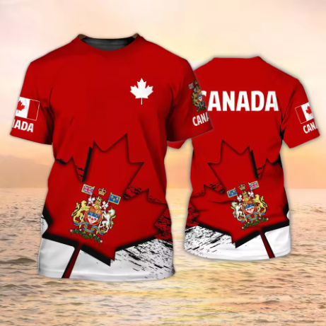 เสื้อยืดแคนาดา ลายธงชาติแคนาดา - Summer Clothing Women Canada บทวิจารณ์และราคา