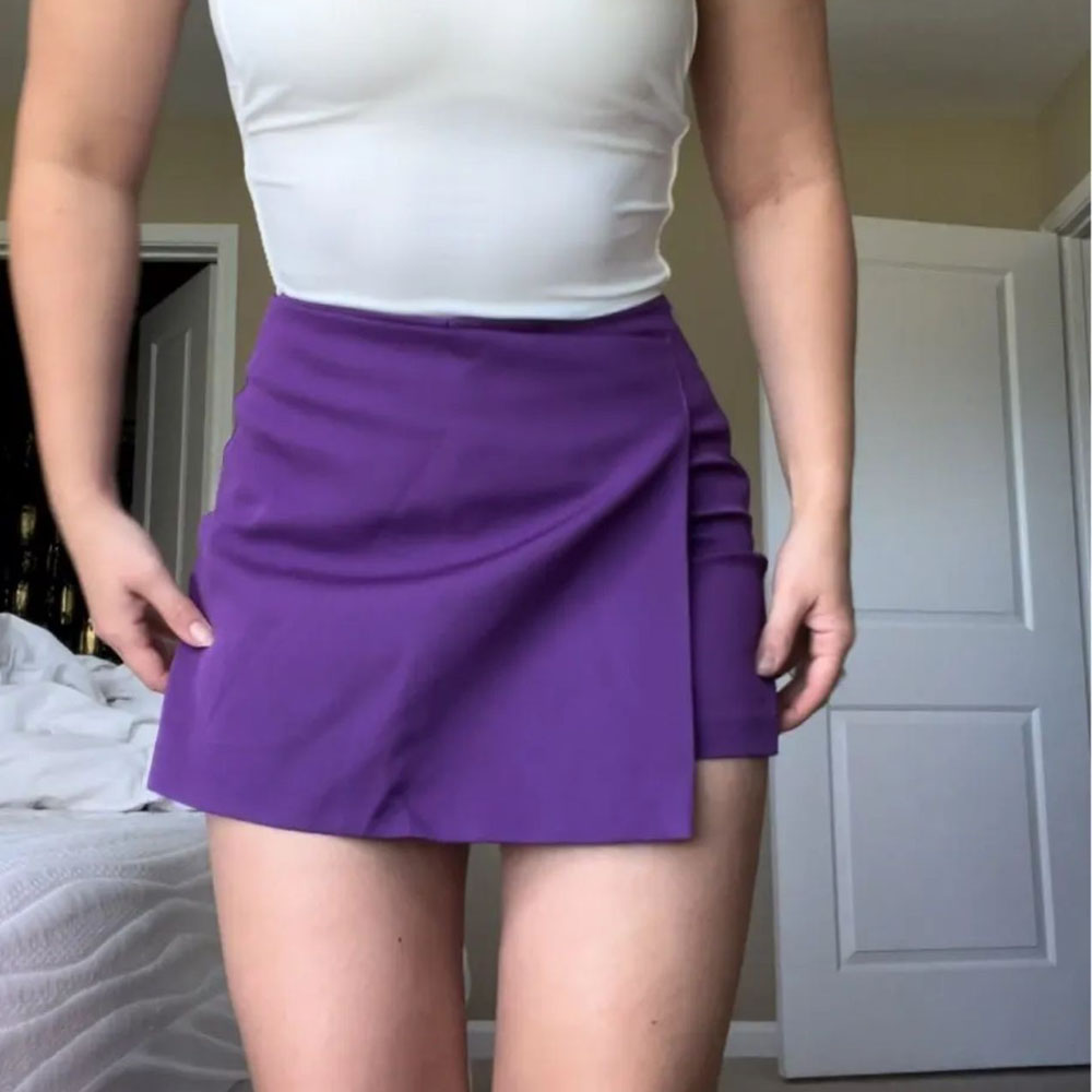 MUJER Skort สําหรับผู้หญิงกระโ - Summer Zara บทวิจารณ์และราคา